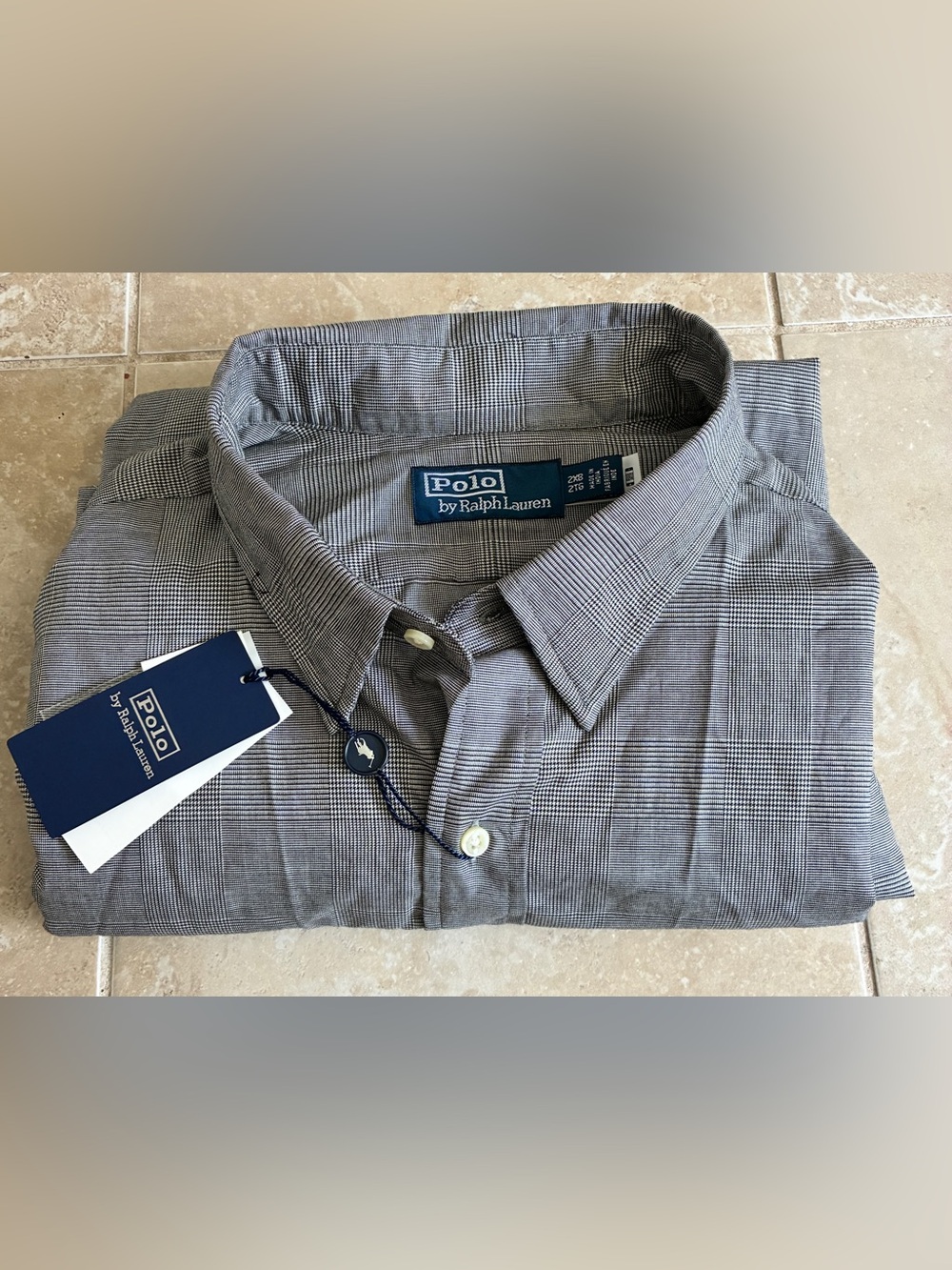 Polo Ralph Lauren Classic Fit Mens XXL Button Down Shirt Grey NWT